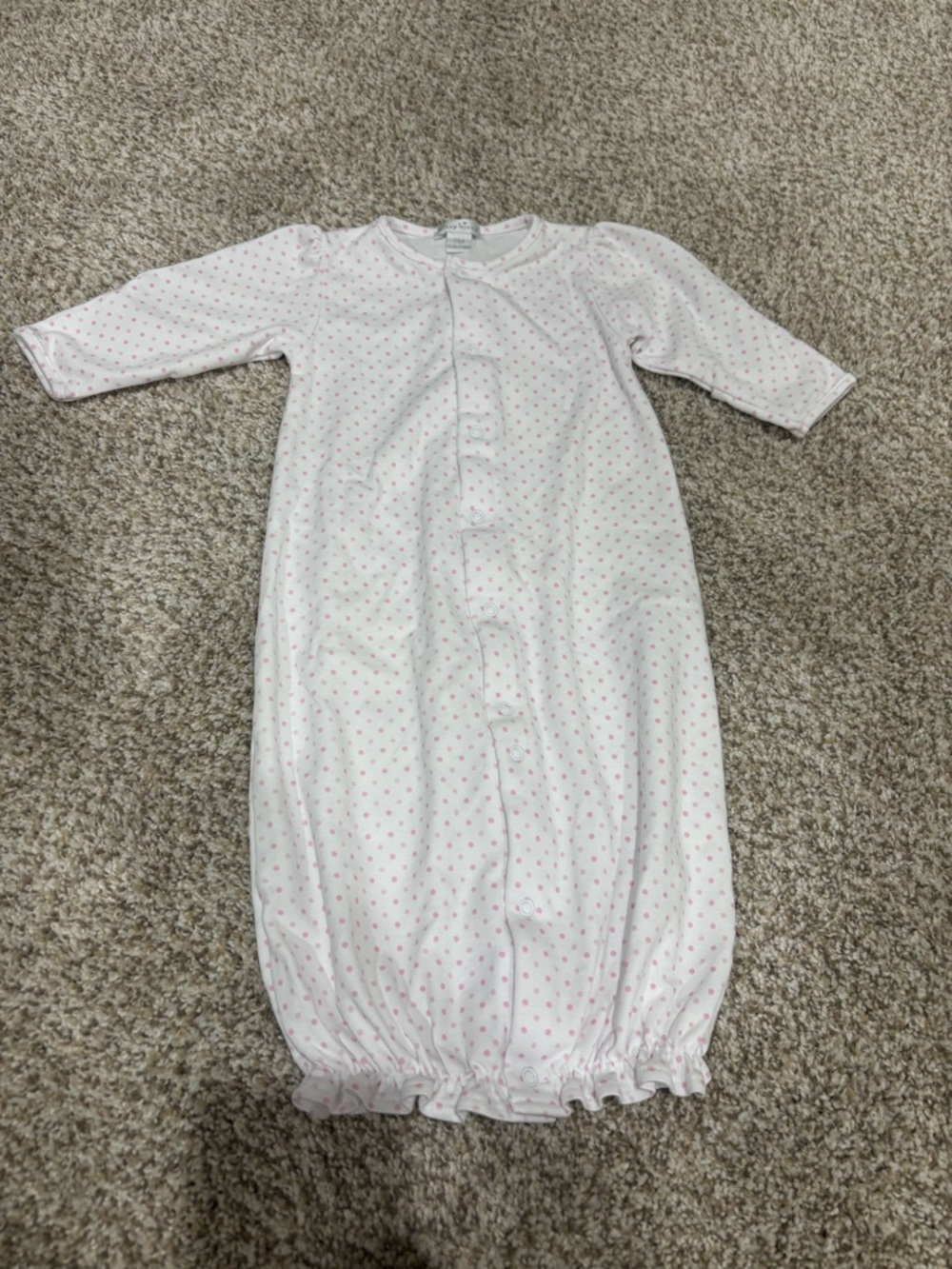 Kissy Kissy Light Pink Dot Sleep Sack 100% Pima Cotton